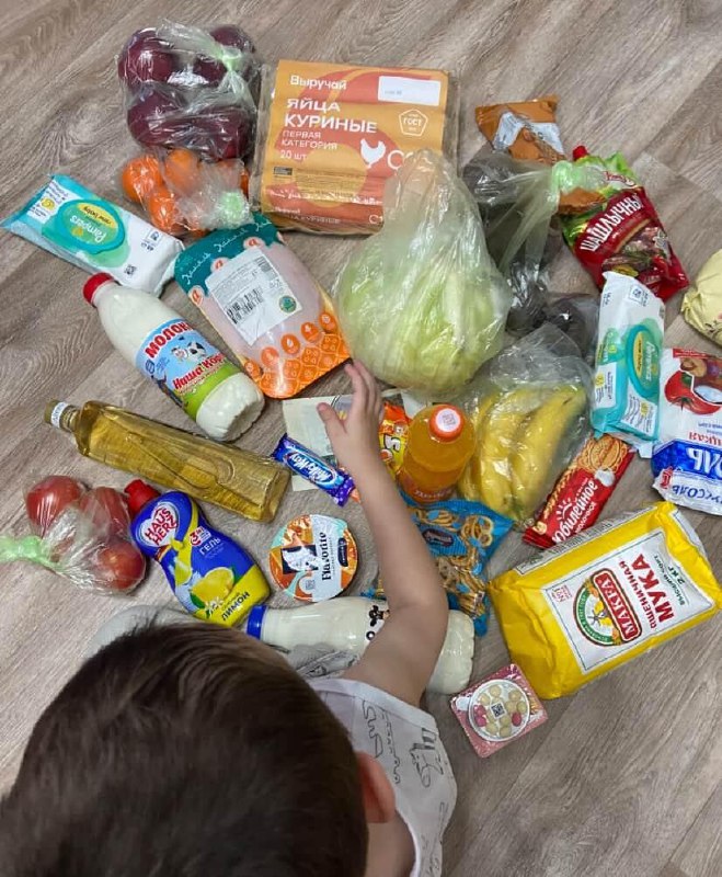 На этой неделе была возможность реализовать продуктовые наборы , благодаря ресурсной копилке и помощи замечательной девушки Нэлли.